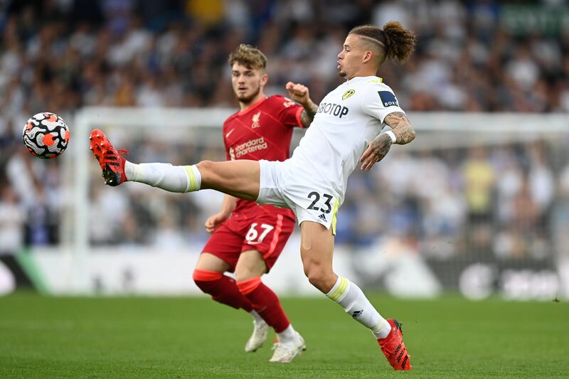 Kalvin Phillips - 5. The England midfielder played a magnificent ball to help set up an early chance for Rodrigo but was marginalised as Liverpool dominated the central areas. Getty