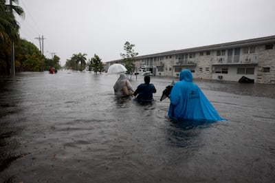 Many parts of Florida have been flooded after torrential rain. AFP