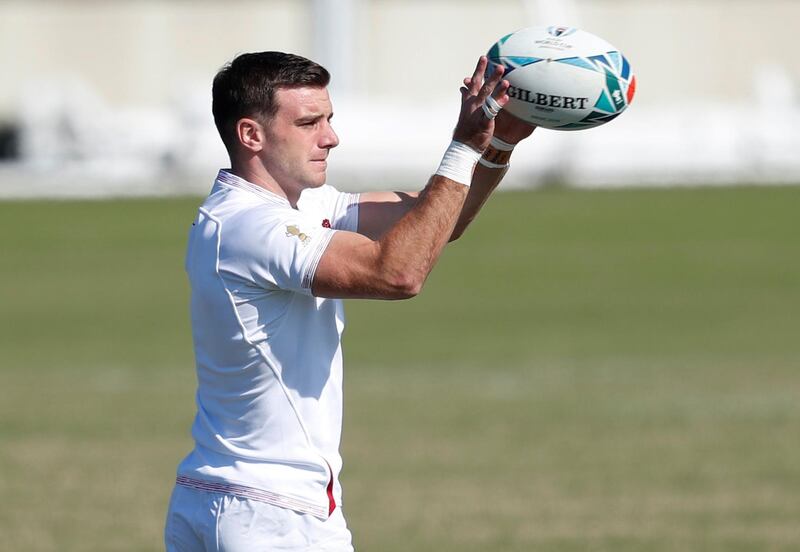 George Ford during the captain's run. Reuters