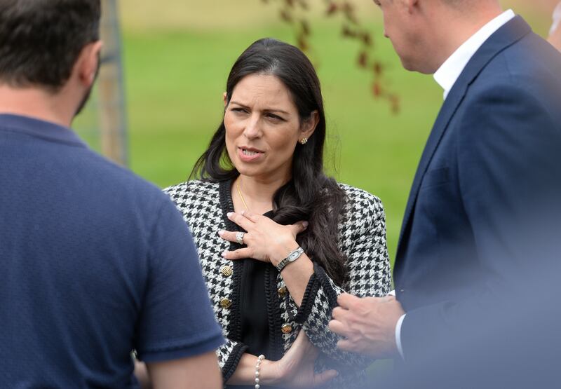 UK Home Secretary Priti Patel has defended a new resettlement scheme for Afghan migrants. Getty
