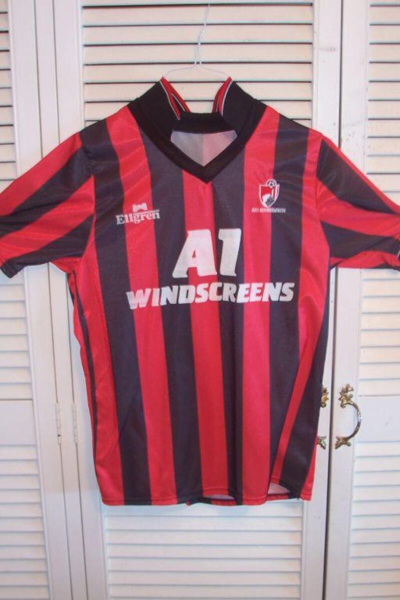 Bournemouth 1991-92 home  kit. Courtesy Football Kit Archive