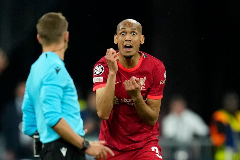 Fabinho – 8. The Brazilian is the man who seizes control of the midfield. His contribution was enormous and he supplied the platform from which the team could play. The defence were frequently grateful for his protective tackling. AP Photo
