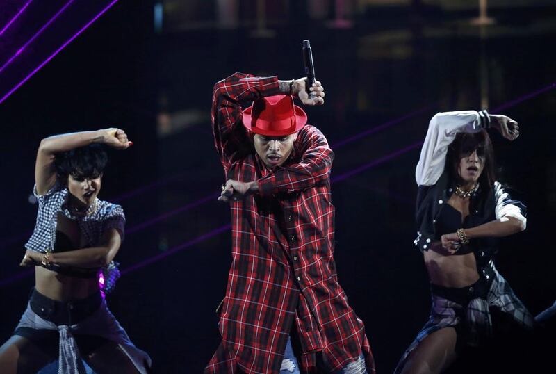 Chris Brown performs Loyal during the 2014 BET Awards. Mario Anzuoni / Reuters