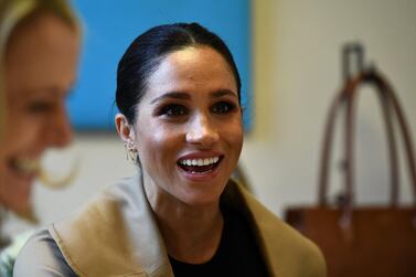 Meghan Markle, the Duchess of Sussex, during her visit to the Smart Works charity in London. Reuters
