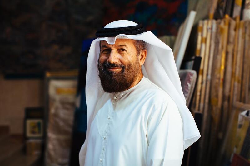 Emirati artist Abdul Qader Al Rais will give a presentation at the Kunstquartier Bethanien gallery. Anna Nielsen for The National 