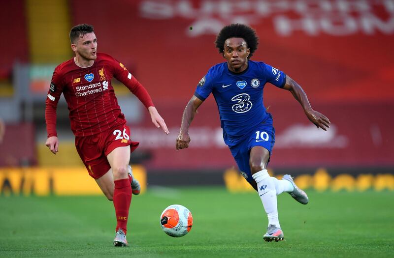 Willian - 6: The Brazilian had a quiet game by his standards and his usually assured touch deserted him when presented with a chance in the first half. PA