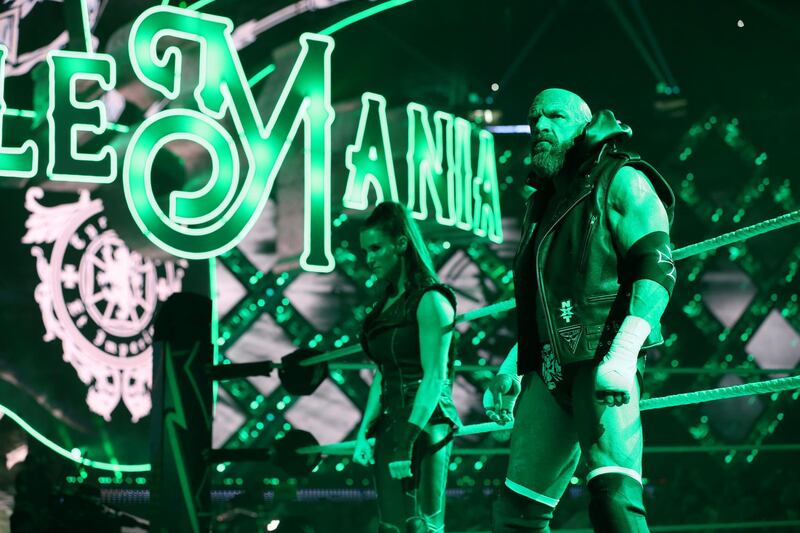 Triple H defeats Randy Orton in a singles match. A rematch from the WrestleMania 25 main event. Triple H won that night and he wins again here to delight the Saudi fans who are big fans of The Game. Image courtesy of WWE
