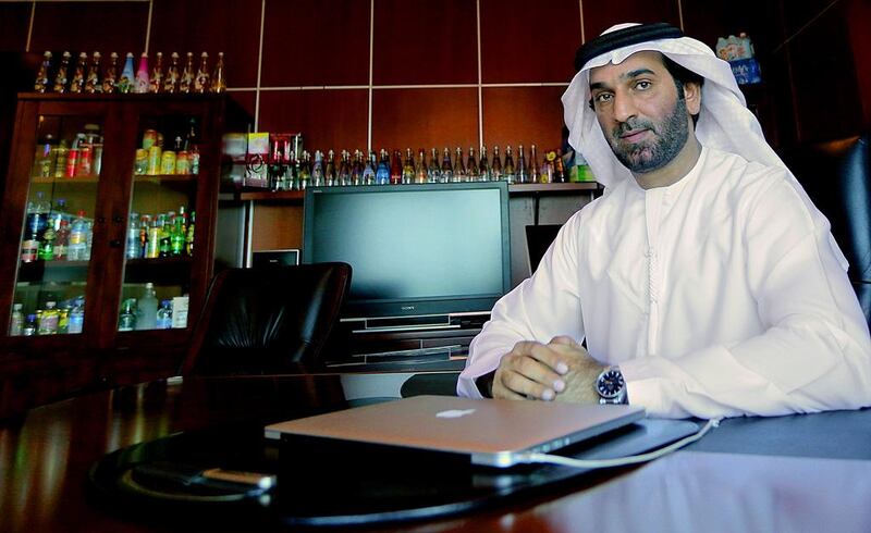 Ibrahim bin Shaheen, the chief executive of Dubai-based DGT general trading company, advises those starting up businesses not to confuse emotiosn and business. Satish Kumar / The National