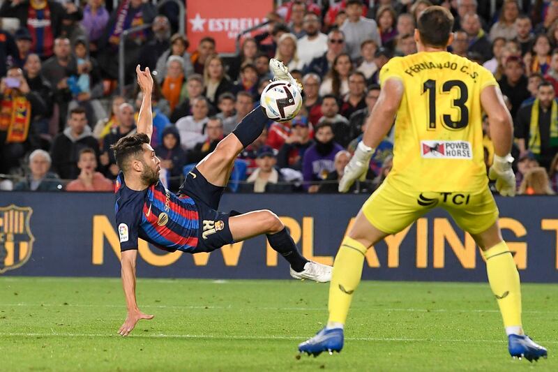 Jordi Alba – 8. Fine footwork and a shot on goal from Barca’s No 18 on 18 minutes. Tried an acrobatic overhead kick on 33. Crossed towards Torres two minutes later as the Catalans dominated. Put the cross in which led to the second goal. AFP