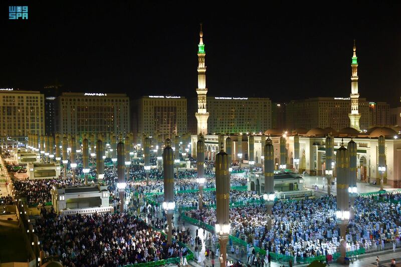 More than 14 million people have attended prayers at the Prophet’s Mosque in Madinah, Saudi Arabia, since the beginning of Ramadan. All photos: SPA