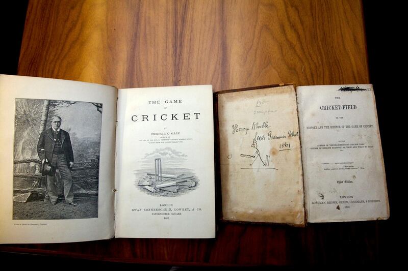 Dubai, United Arab Emirates, November 19, 2012:     Favourite things:  Cricket rule books from the late 1800's.

Shyam Bhatia has made a museum out of his cricket collection at his home in the Jumeirah area in Dubai on November 19, 2012. Christopher Pike / The National
