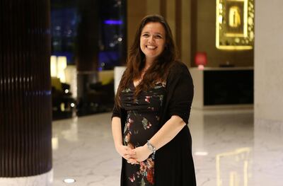ABU DHABI , UNITED ARAB EMIRATES – March 14 , 2017 : Nicholla Henderson - Hall organizer of the Networking event at Marriott Al Forsan hotel in Abu Dhabi. ( Pawan Singh / The National ) For Business. Story by Jessica Hill. ID No - 36238 *** Local Caption ***  PS1403- NETWORKING05.jpg