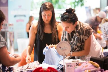 At Baby Bazaar, twice-a-month markets at Times Square Centre in Dubai, parents can buy and sell pre-loved baby equipment. Photo supplied