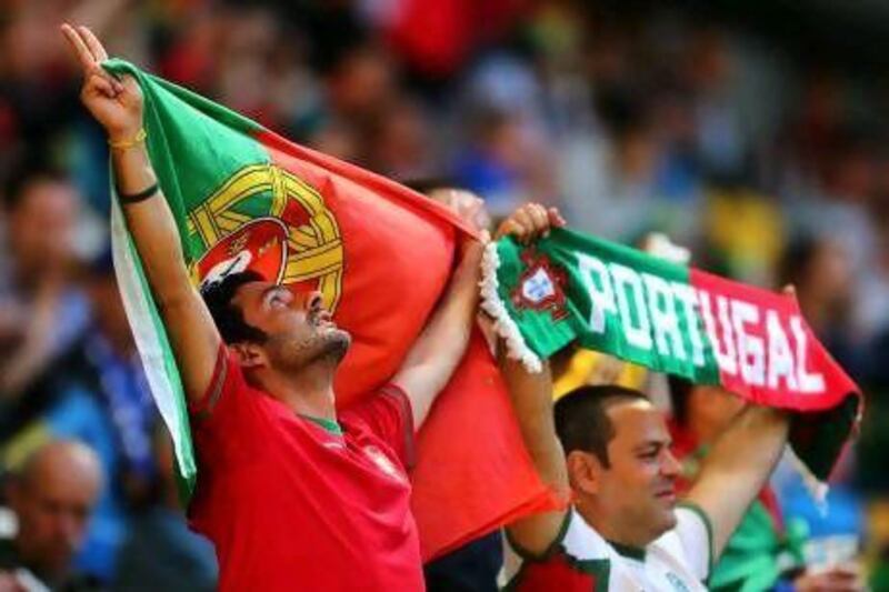 Portugal fans have enjoyed the atmosphere of Euro 2012's Group B matches in the Ukraine.