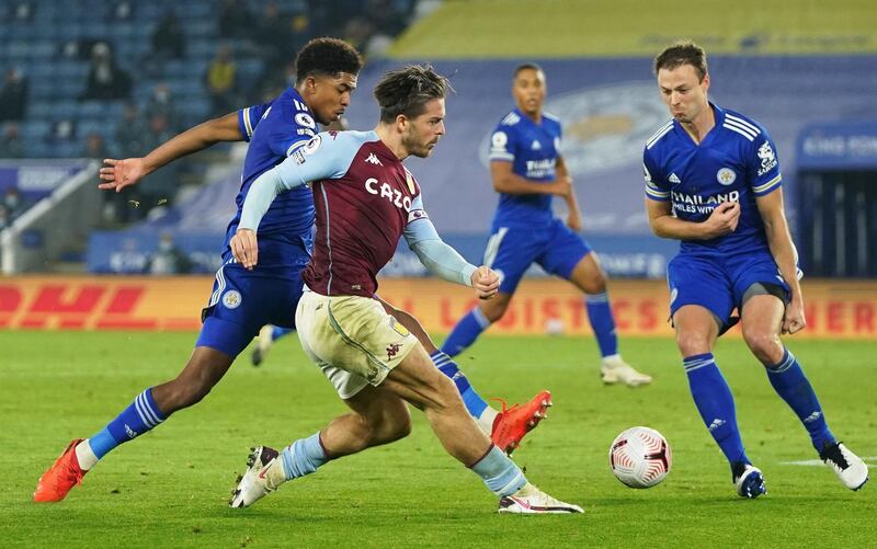 Aston Villa's Jack Grealish in action. Reuters