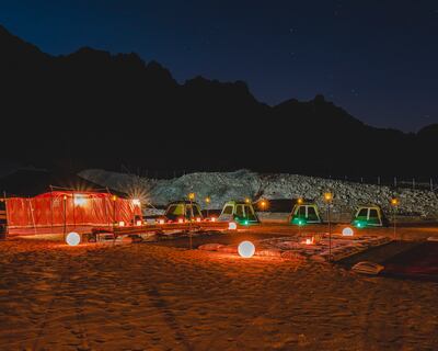 Mleiha Archaeological Centre's New Year event will feature desert camping, dancing and an instrumental concert by a guitarist. Photo: Shurooq