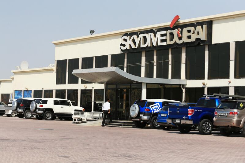 Dubai, September 2, 2013 - Photograph of the main building at Skydive Dubai, September 2, 2013. (Photo by: Sarah Dea/The National, Story by: Melanie Swan) *** Local Caption ***  SDEA010913-skydivedubai04.JPG