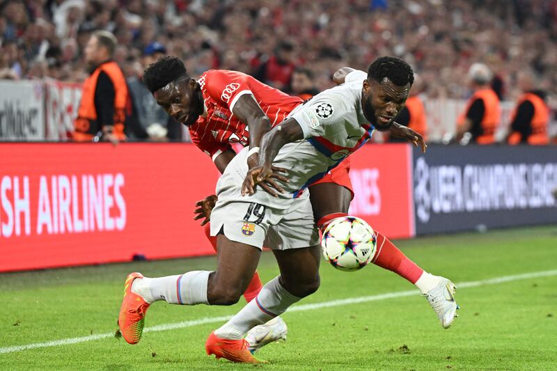 Franck Kessie NA - On for Busquets after 80 to add energy to a tiring side. AFP