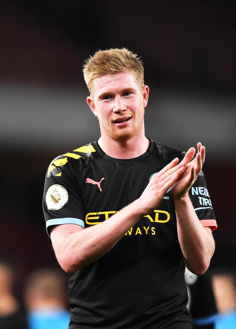 Centre midfield: Kevin de Bruyne (Manchester City) – Scored two high-class goals, hit the post, got an assist and produced one of the individual performances of the season. EPA