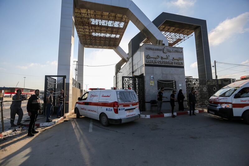 Some wounded Palestinians have travelled through the Rafah crossing to receive treatment in Egypt. Getty