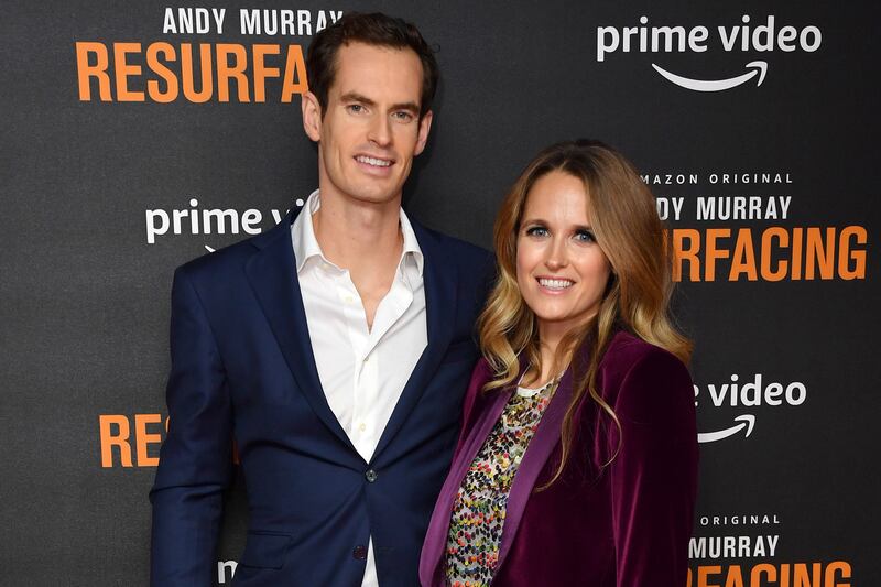LONDON, ENGLAND - NOVEMBER 25:  Andy Murray and Kim Sears attend the "Andy Murray: Resurfacing" world premiere at the Curzon Bloomsbury on November 25, 2019 in London, England. (Photo by Gareth Cattermole/Getty Images)