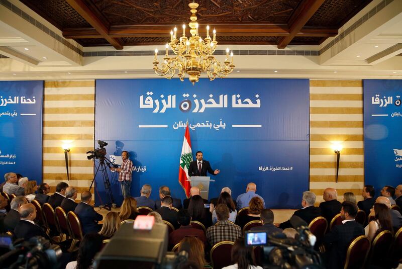 Lebanese prime minister Saad Hariri, conceded that his Future Party had lost a third of its seats in parliament.  Bilal Hussein / AP Photo