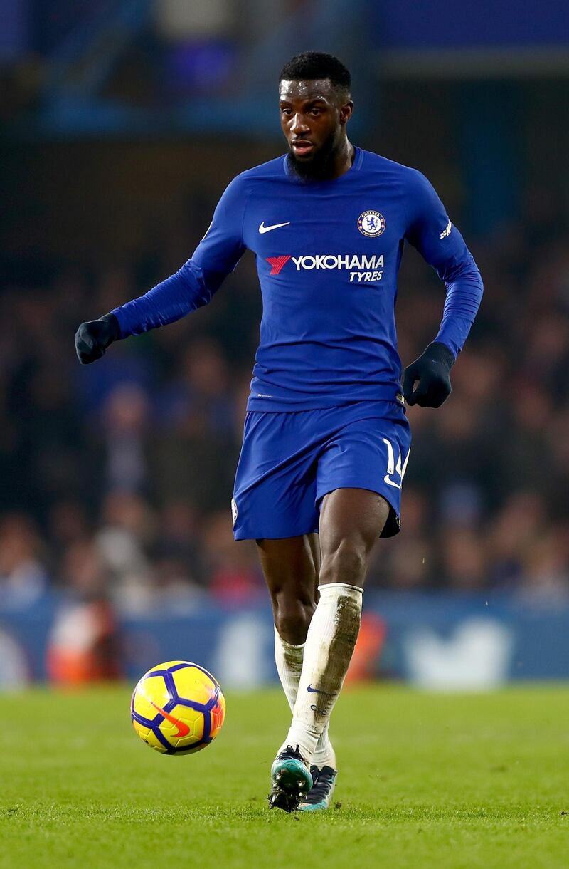 LONDON, ENGLAND - JANUARY 13:  Tiemoue Bakayoko of Chelsea in action during the Premier League match between Chelsea and Leicester City at Stamford Bridge on January 13, 2018 in London, England.  (Photo by Clive Rose/Getty Images)