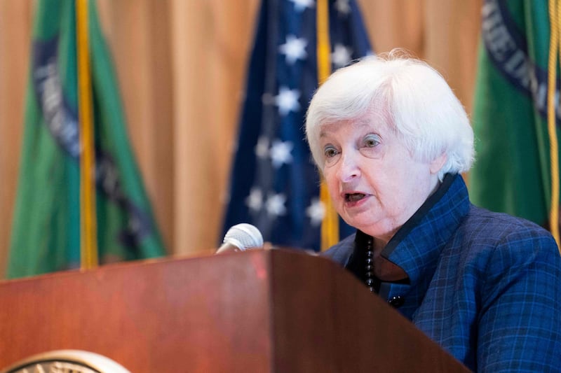 US Treasury Secretary Janet Yellen insists that the country's banking system is 'sound and resilient', adding that it has strong capital and liquidity. AFP
