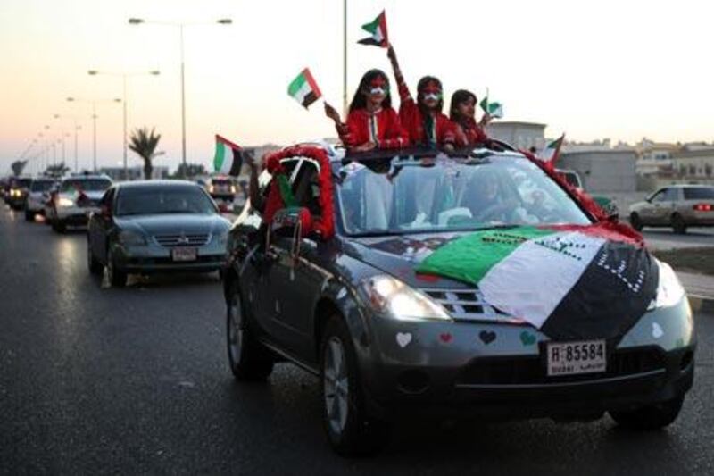 United Arab Emirates - Umm Al Quwain - the Unity Drive, a group of women driving through all 7 emirates, passes through Umm Al Quwain at sunset.  (Galen Clarke/The National)