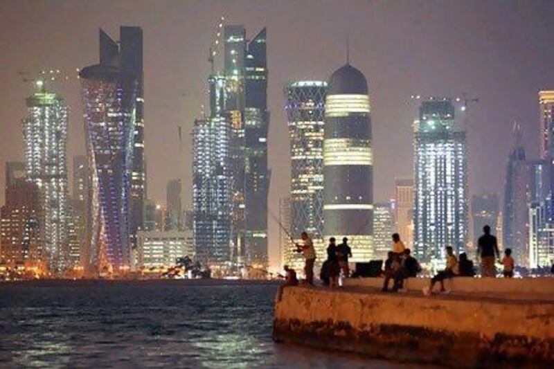 Restaurants on the manmade Pearl development in Qatar have seen their revenues hit hard by a ban on the sale of alcohol. Sean Gallup/Getty Images