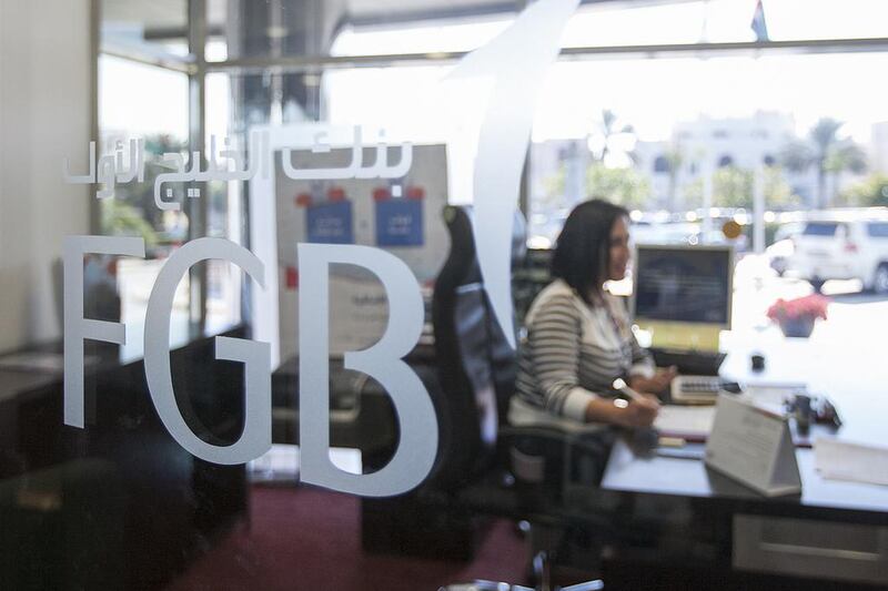 Abu Dhabi lender FGB has let go of up to 100 staff on what it said was a restructuring move. Mona Al Marzooqi / The National