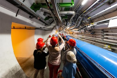 Cern's Large Hadron Collider sends particles smashing into each other at almost the speed of light. Getty Images