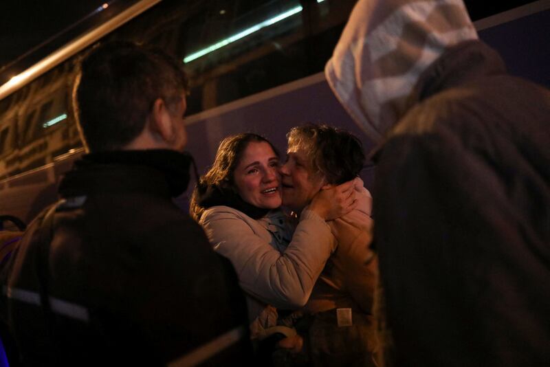 Refugees from Odesa arrive in Athens. Reuters