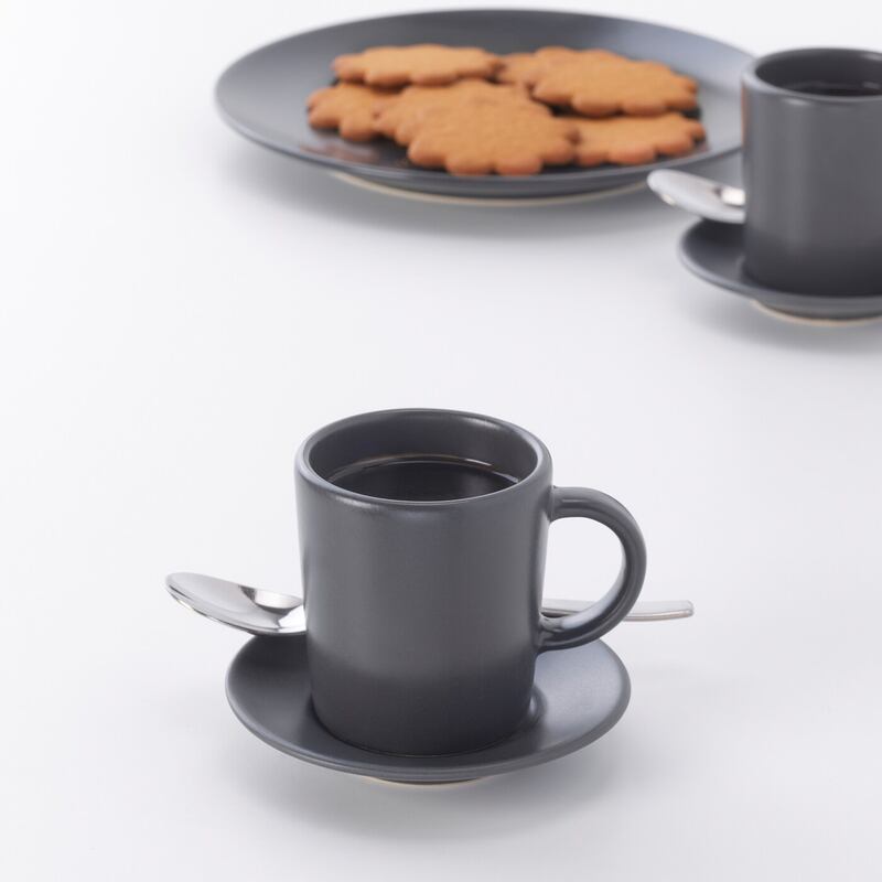 Dinera espresso cup and saucer, Dh9, Ikea