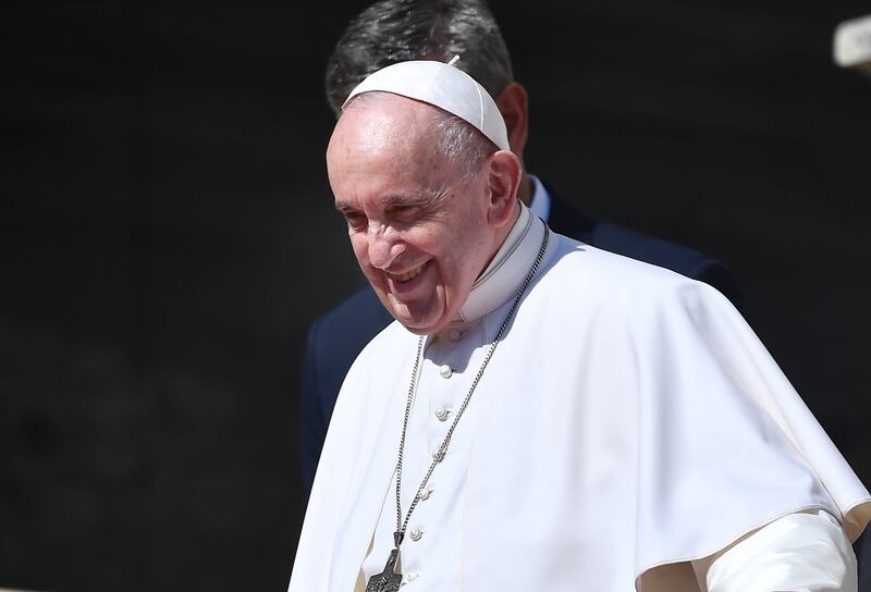 Pope Francis is on a three-day visit to Slovakia after a short stopover in Hungary. EPA