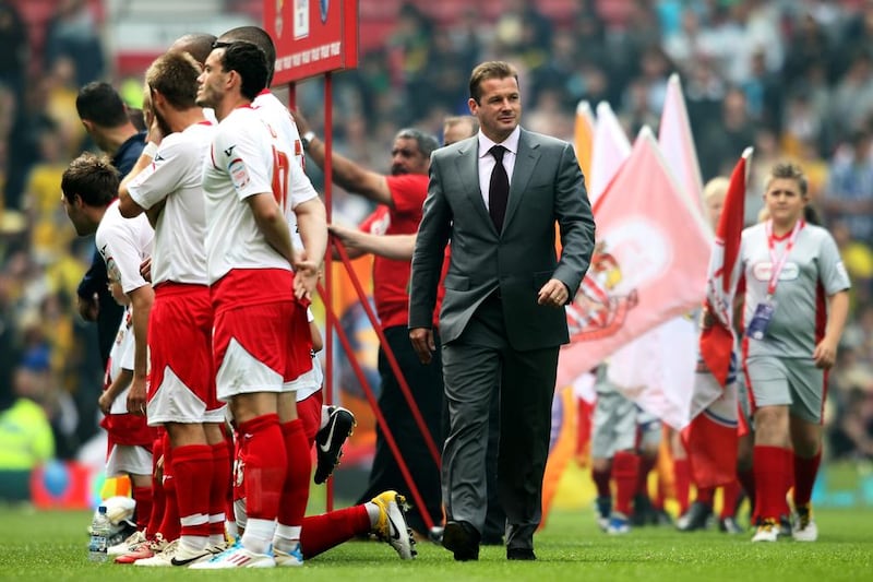 Graham Westley, the Stevenage manager, is known to have made cringeworthy statements several times in his career. Dean Mouhtaropoulos / Getty Images