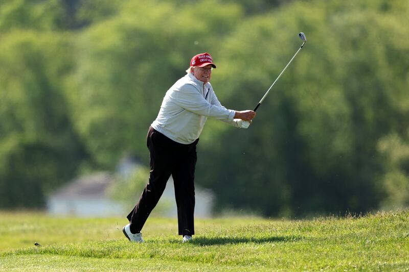 Mr Trump described the LIV-PGA merger as a 'big, beautiful and glamorous deal'. AFP