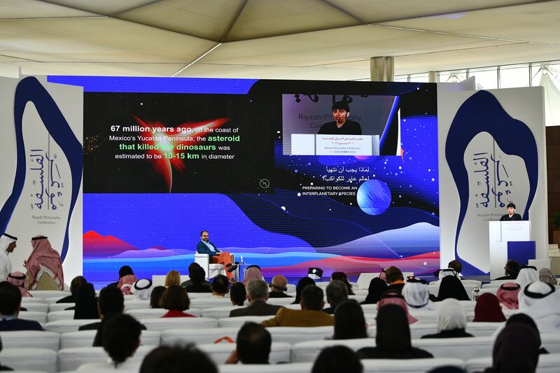 Interplanetary exploration was discussed at the Riyadh Philosophy Conference on Thursday. Photo: Riyadh Philosophy Conference