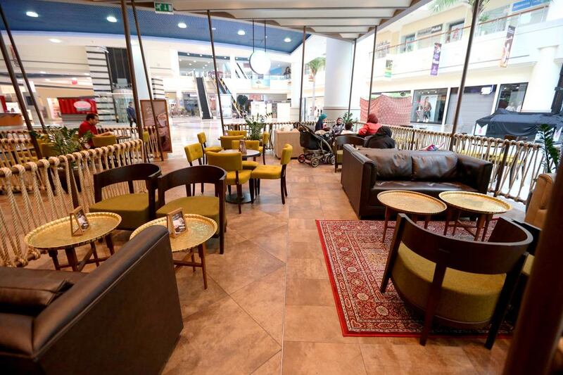 The refurbished Starbucks at Al Wahda Mall, Abu Dhabi. Fatima Al Marzooqi / The National.



