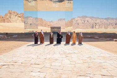 Leaders from GCC states at Al Ula in Saudi Arabia. EPA