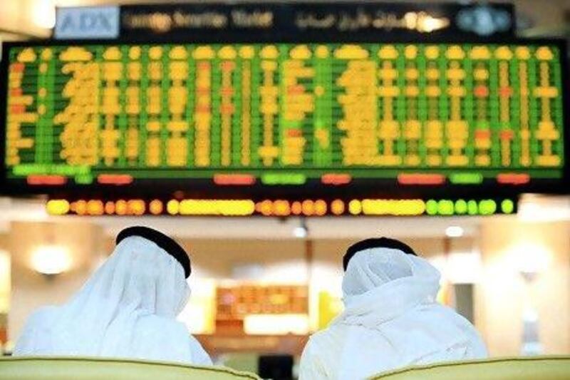 Stock markets in the UAE are beginning to show signs of a recovery, with the Abu Dhabi and Dubai stock market indexes up for the year. However, trading volumes remain thin. Ben Job / Reuters