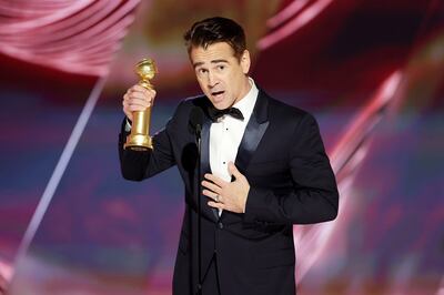 Colin Farrell won for his role in The Banshees of Inisherin. AP
