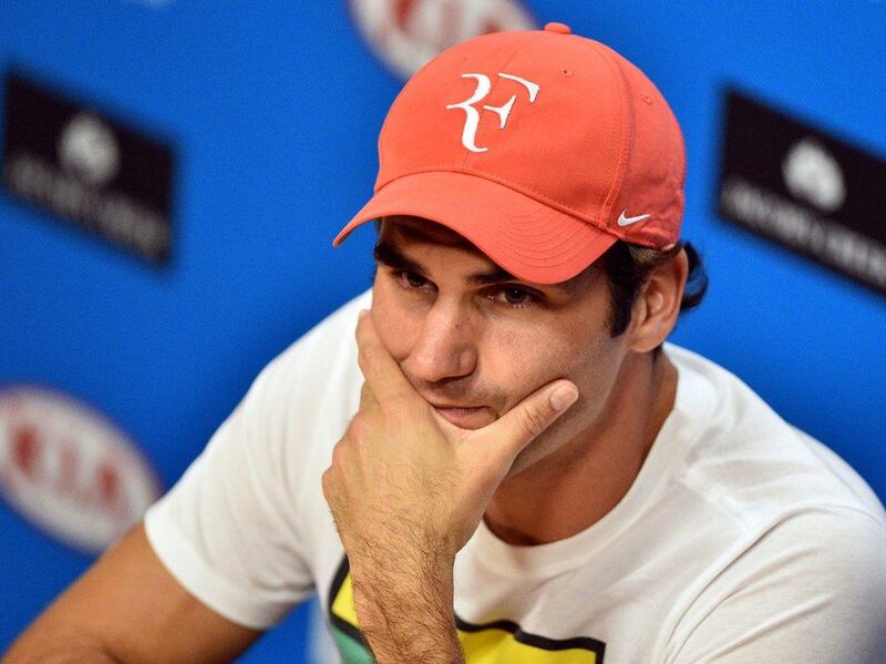 Roger Federer shown during a press conference at the Australian Open after his semi-final exit last week. Julian Smith / EPA / January 28, 2016 