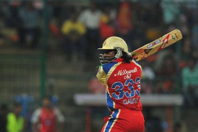 Chris Gayle has scored 407 runs in the Indian Premier League so far this season.