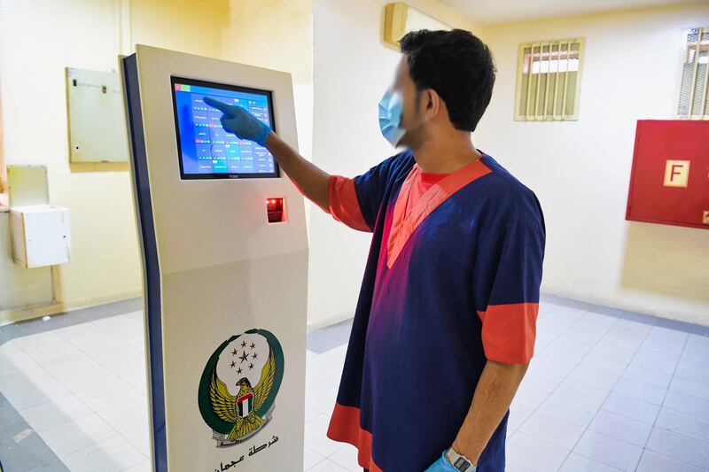 Touchscreens installed in Ajman prisons can be used to purchase approved goods from supermarkets.