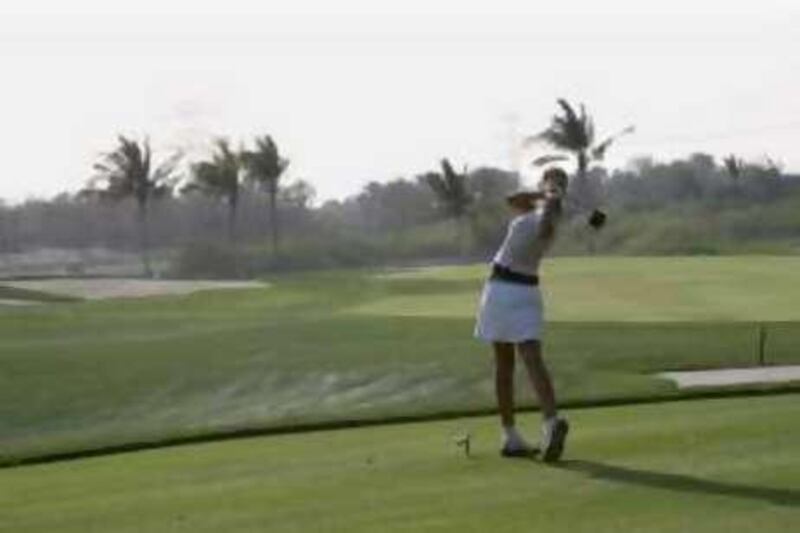 ABU DHABI. April 26th, 2008. WILLIAM JOHNSTON'S DREAM ROUND.The 16th hole at the Abu Dhabi Golf Club.FOR SPORT.story:William Johnston.  Stephen Lock  /  The National.  *** Local Caption *** SL-dream-008.jpg