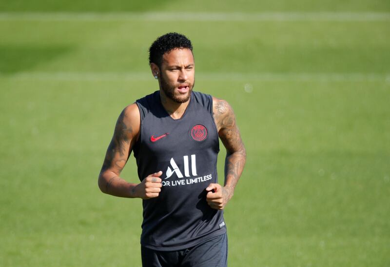 Neymar during training. Reuters