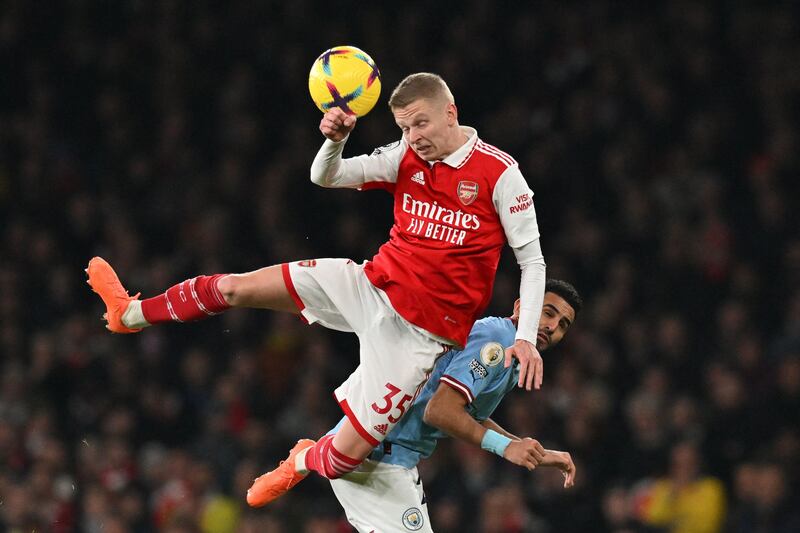 Olseksandr Zinchenko 7: Left-back’s brilliant cross saw Nketiah miss first big chance of game. Frustrating night against former club who proved too strong in end. AFP