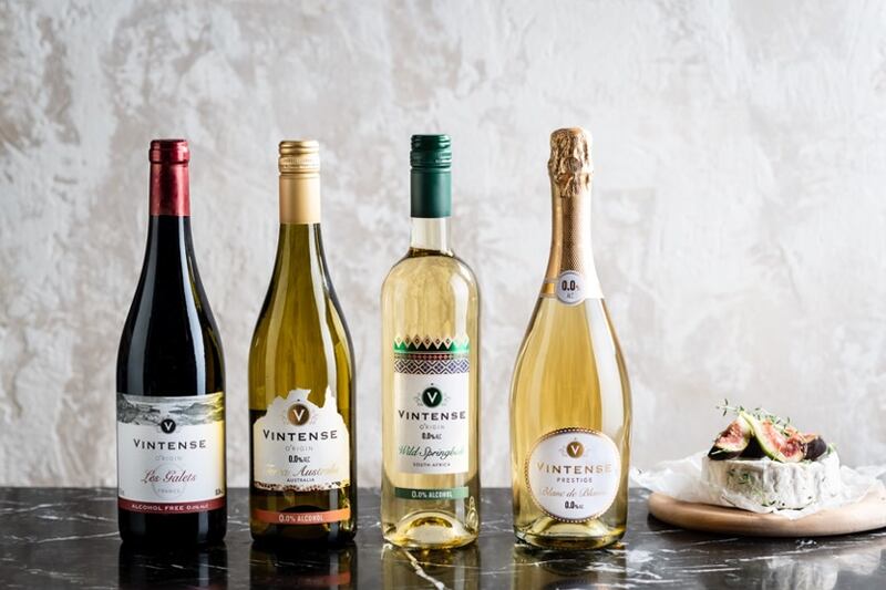 Alcohol-free wines from Vintense