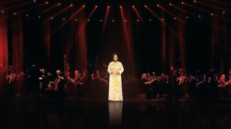 The Umm Kulthum hologram concert has been officially sanctioned by her family and estate. Courtesy: Dubai Opera.